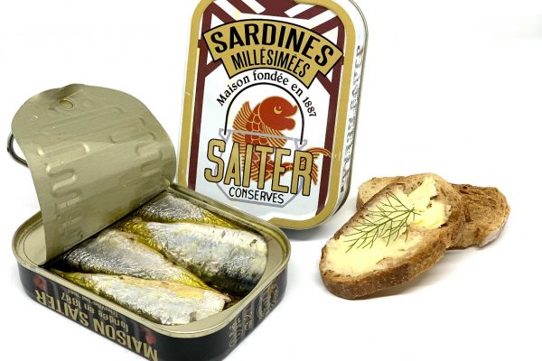 Sardines millésimées à l’huile d’olive vierge Maison Saiter – Trouville sur Mer – 115g net